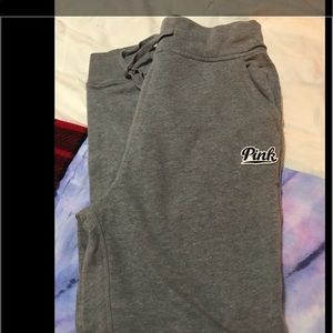 Grey PINK boyfriend joggers